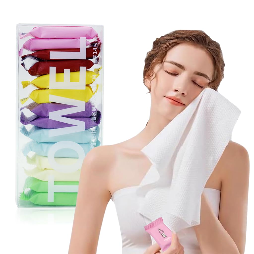 HANNEA 14pcs Compressed Towel Tablet Travel Compressed Cotton Towel Face Towel Reusable Cotton Towel Tablets Multipurpose Compressed Towel Tablets, 9.5X11.8 Inches HANNEA 14pcs Compressed Towel Tablet Travel Compressed Cotton Towel Face Towel Reusable Cotton Towel Tablets Multipurpose Compressed Towel Tablets, 9.5X11.8 Inches